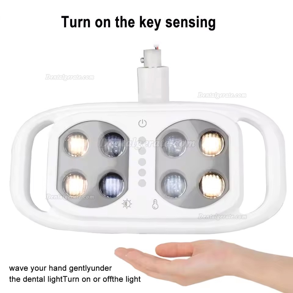 Zahnarztlampe 8 LEDs, 10 W, zweifarbig einstellbar mit infrarot-induktive